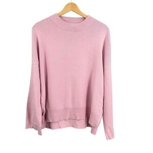 HOMMEY Sweater Pink Cotton Cashmere Knit Crewneck Size Small New with Tags